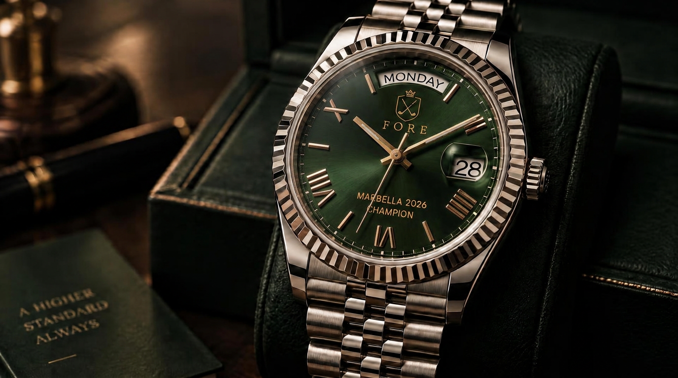 FORE Heritage Automatic with green sunburst dial